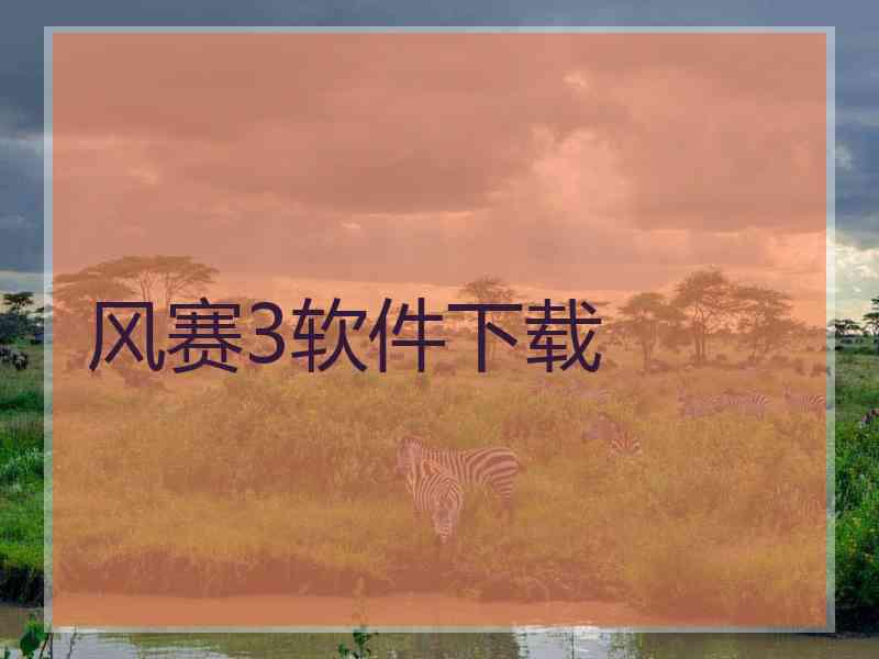 风赛3软件下载