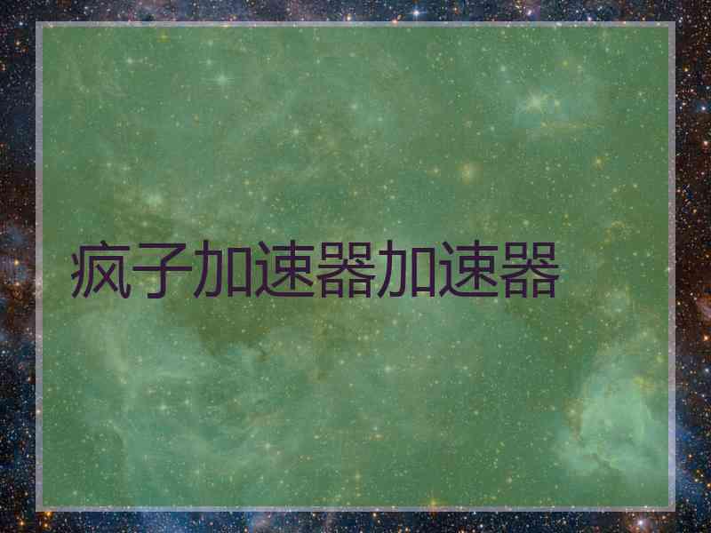 疯子加速器加速器