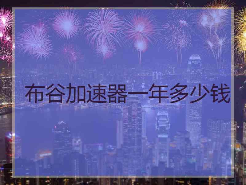 布谷加速器一年多少钱