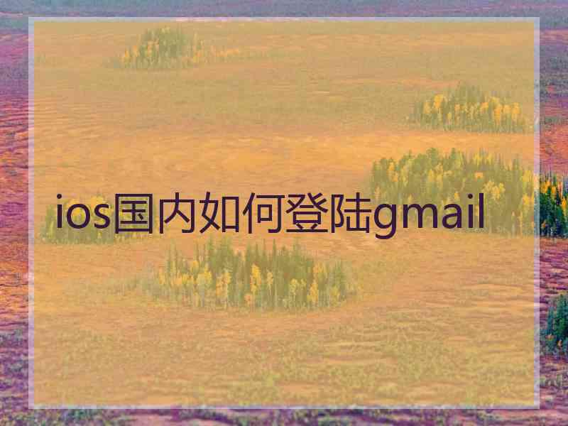 ios国内如何登陆gmail