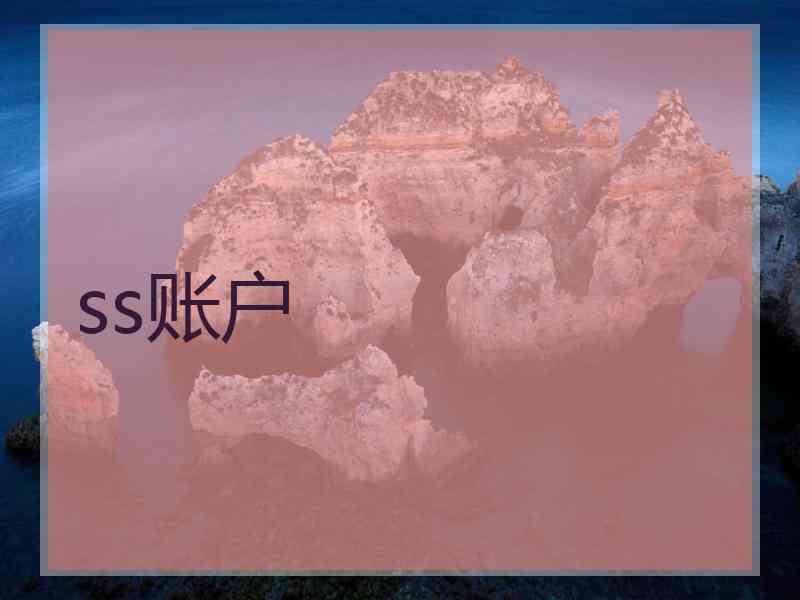 ss账户