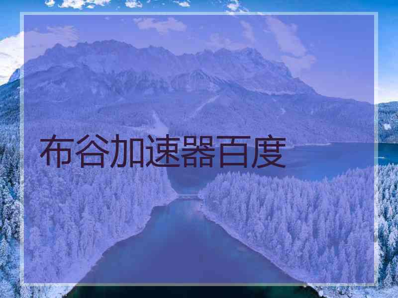 布谷加速器百度