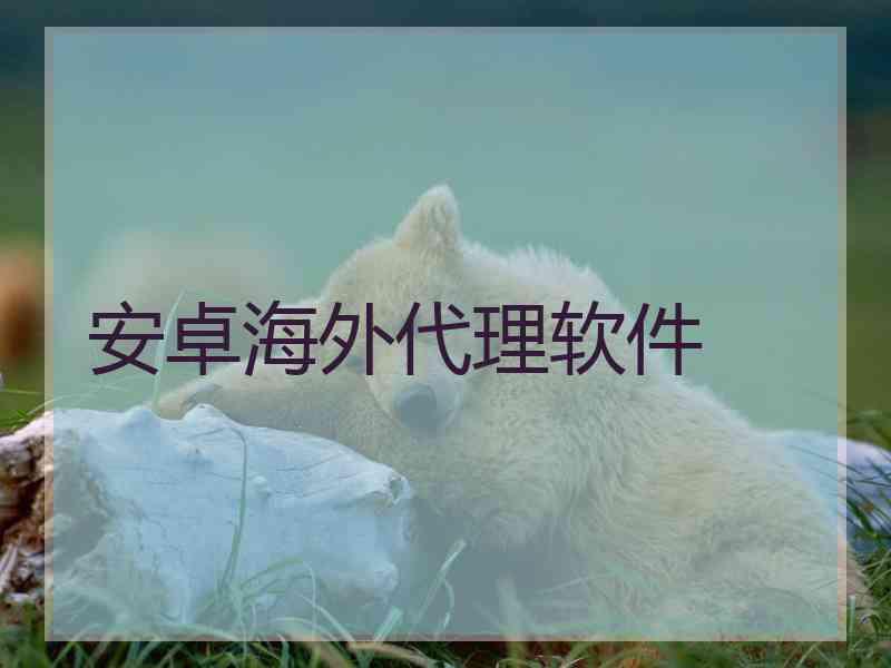 安卓海外代理软件