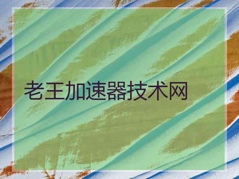 老王加速器技术网