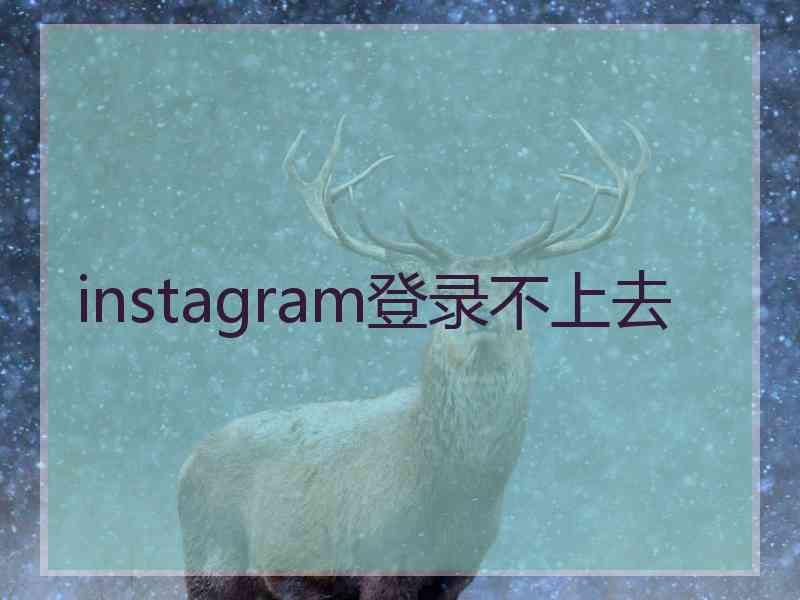 instagram登录不上去