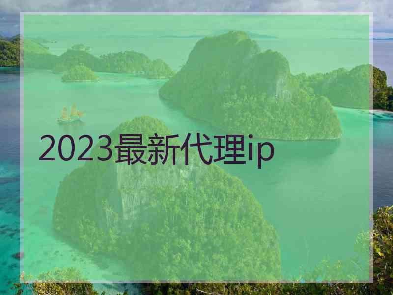 2023最新代理ip