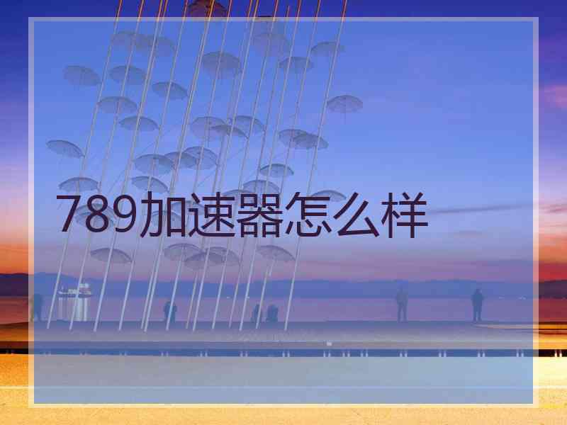 789加速器怎么样