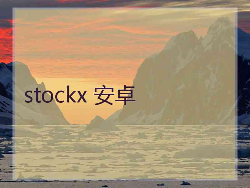 stockx 安卓