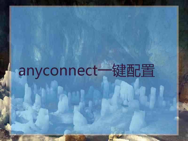 anyconnect一键配置